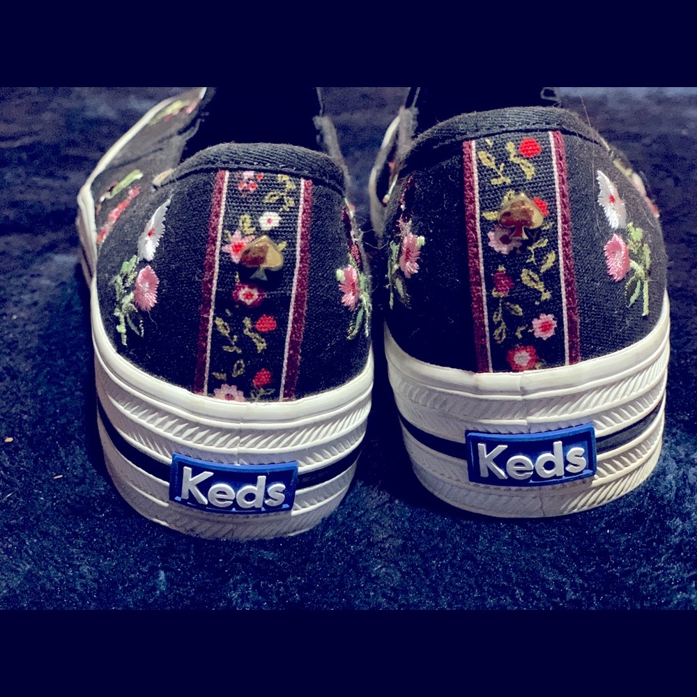 Kate Spade x Keds Embroidered Floral Platforms!